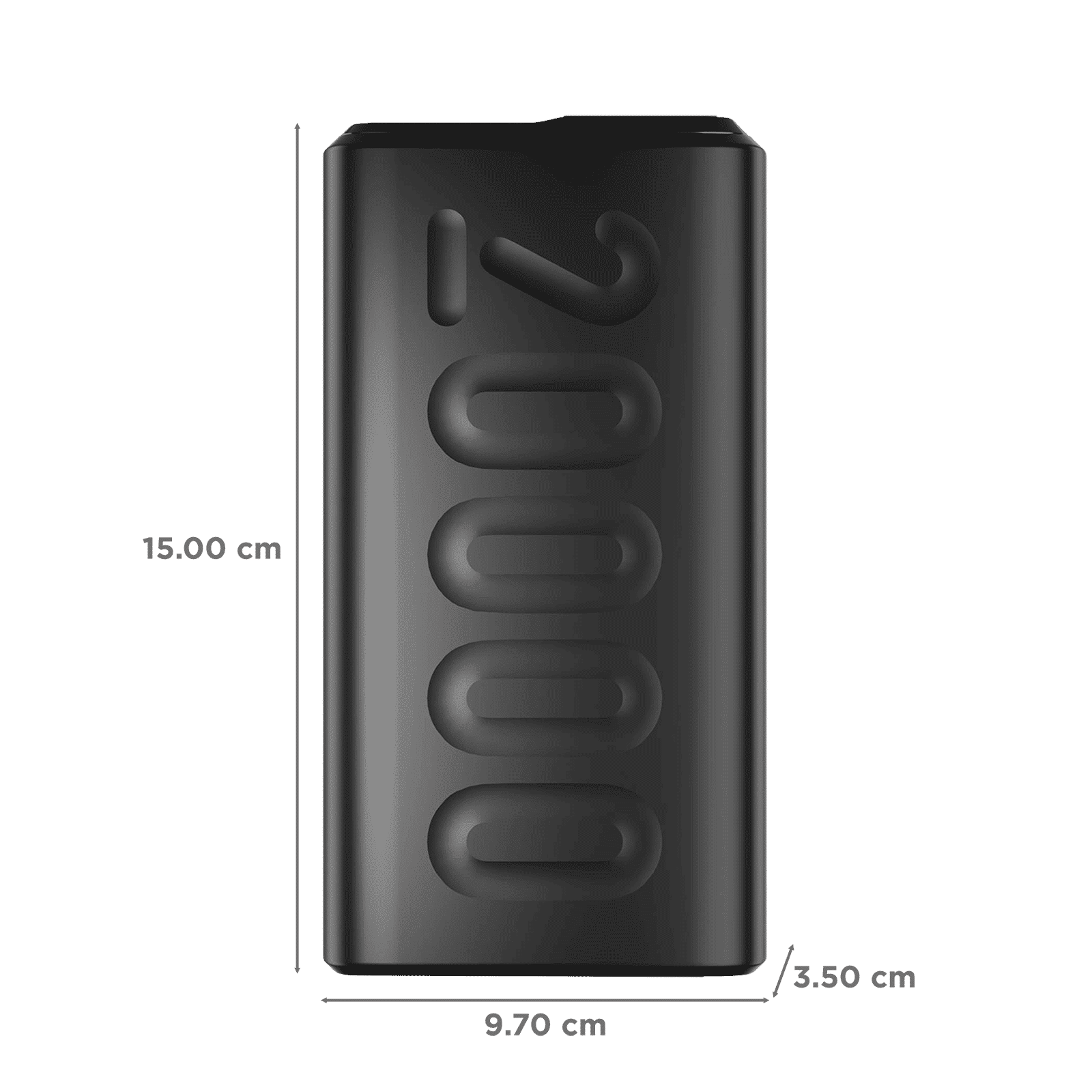 ambrane Stylo 20000 mAh 22.5W Fast Charging Power Bank (2 Type A & 1 Type C Ports, 12 Layers of Advanced Chipset Protection, Black)_2