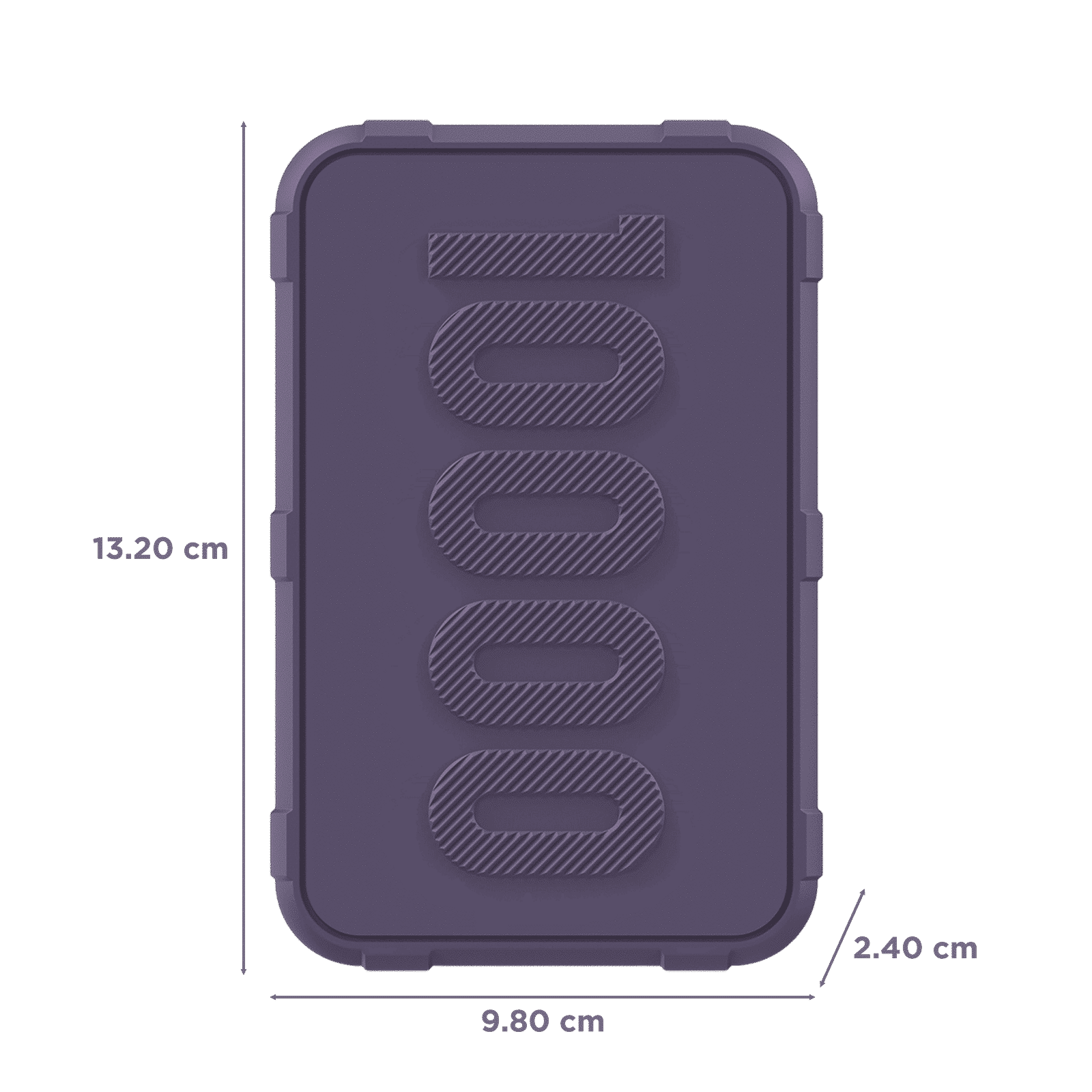 ambrane Force 10000 mAh 22.5W Fast Charging Power Bank (1 Type A & 1 Type C, Multi-Layers of Chipset Protection, Purple)_2