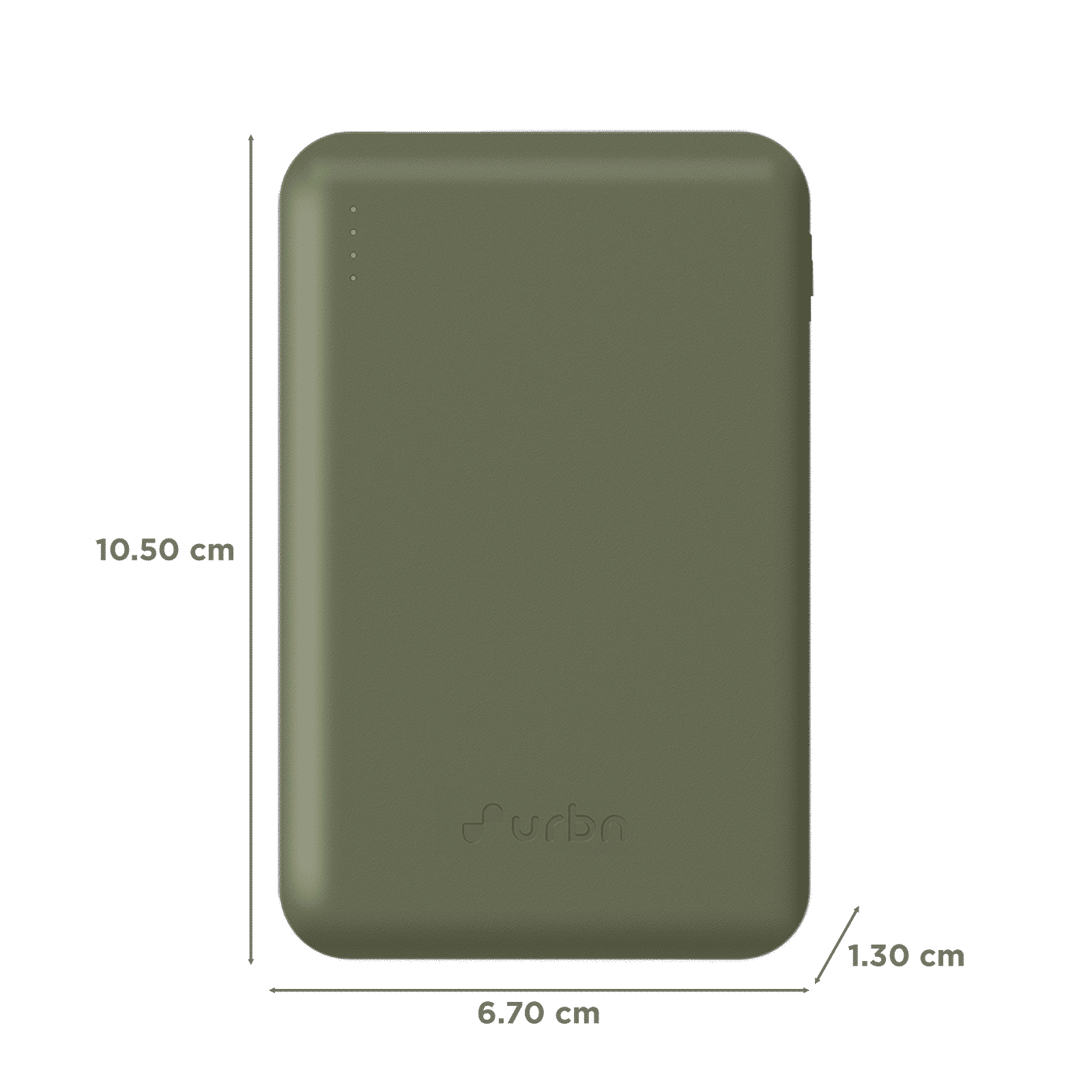 urbn Nano Slim 10000 mAh 22.5W Fast Charging Power Bank (2 Type C & 1 Type A Ports, 12 Layers Circuit Protection, Camo)_2