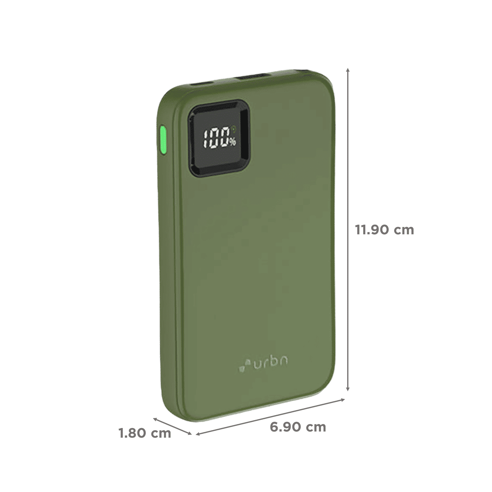 urbn Ultra Link 10000 mAh 22.5W Fast Charging Power Bank (1 Type A & 2 Type C Ports, Smart LED Display, Camo)_2
