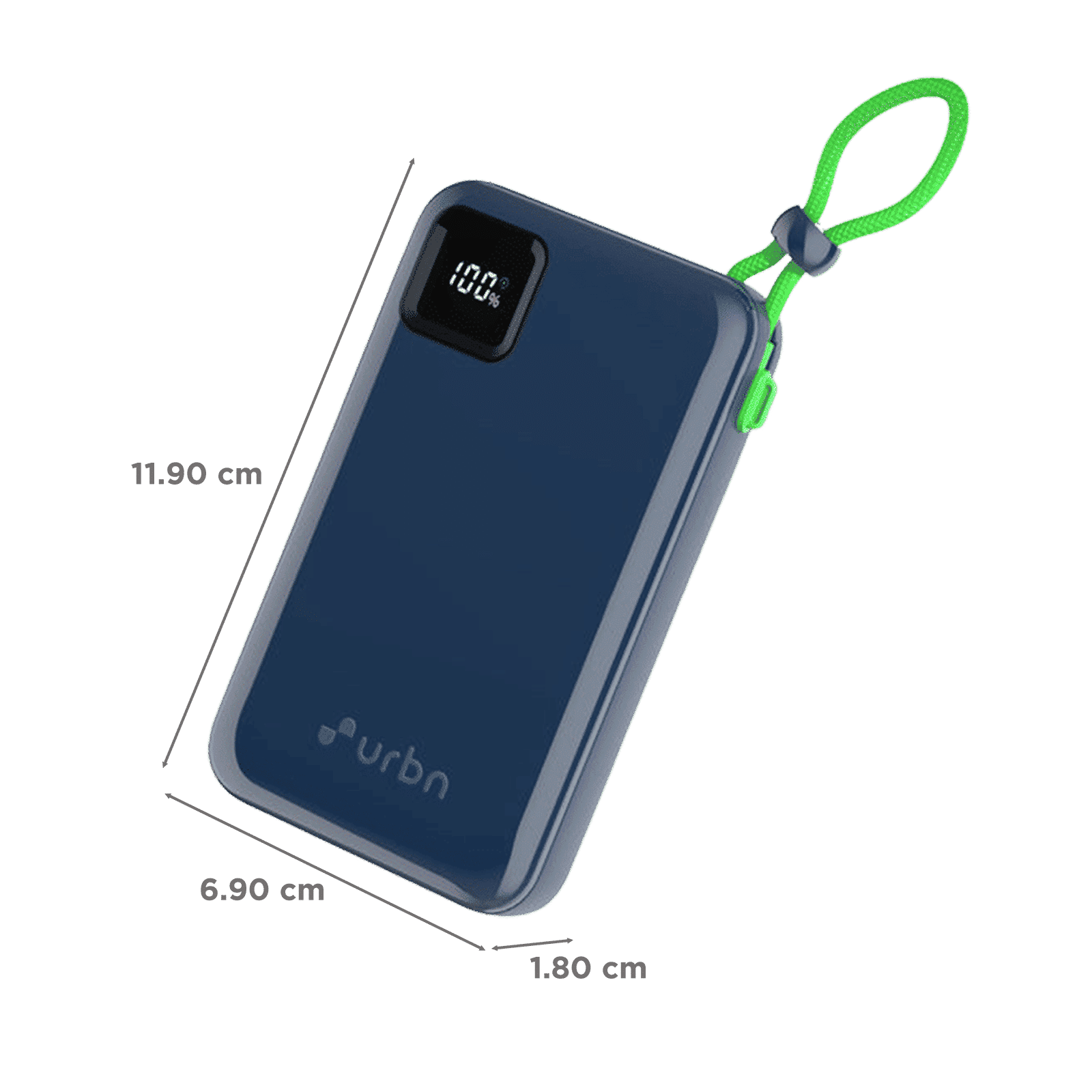 urbn Ultra Link 20000 mAh 22.5W Fast Charging Power Bank (1 Type A & 2 Type C Ports, Smart LED Display, Blue) urbn Ultra Link 20000 mAh 22.5W Fast Charging Power Bank (1 Type A & 2 Type C Ports, Smart LED Display, Blue)_2