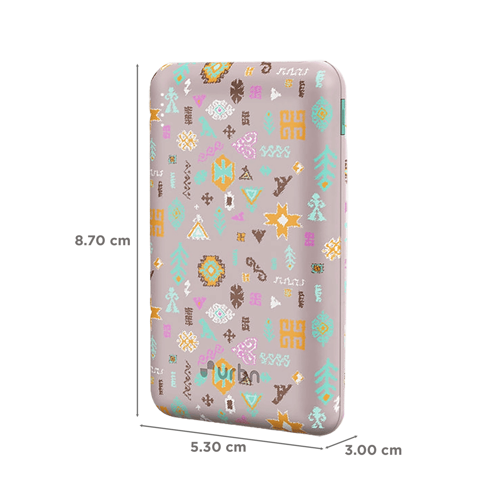 urbn Nano Slim Payal Singhal Edition 10000 mAh 22.5W Fast Charging Power Bank (1 Type A & 2 Type C Ports, 12 Layer Circuit Protection, PS Pink)_2