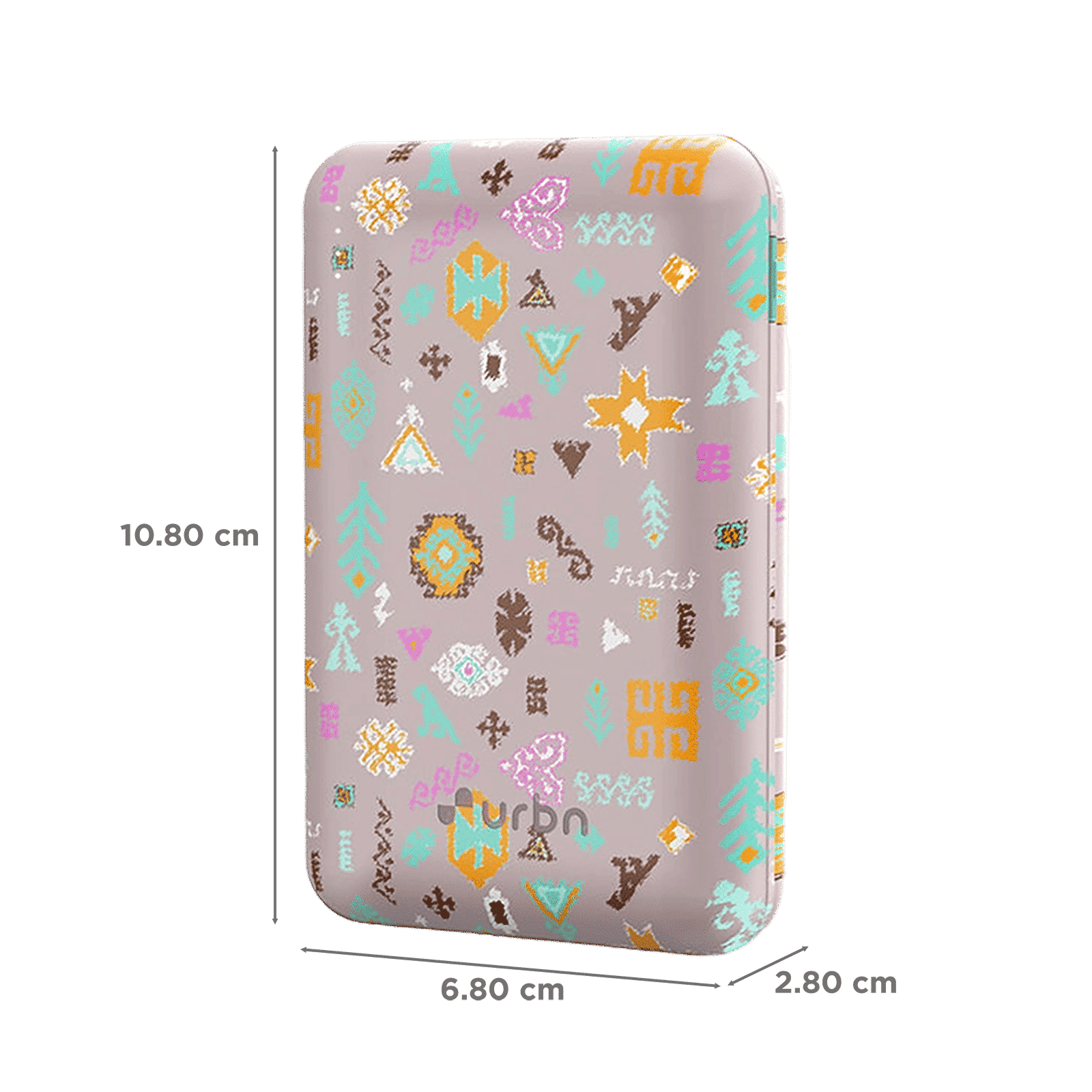 urbn Nano Slim Payal Singhal Edition 20000 mAh 22.5W Fast Charging Power Bank (1 Type A & 2 Type C Ports, 12 Layer Circuit Protection, PS Pink)_2