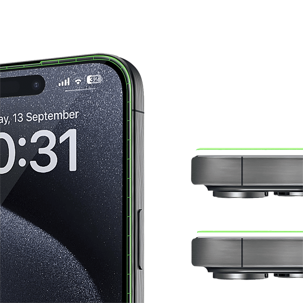 GRIPP 3D Tempered Glass for Apple iPhone 15 Pro (9H Hardness)_4