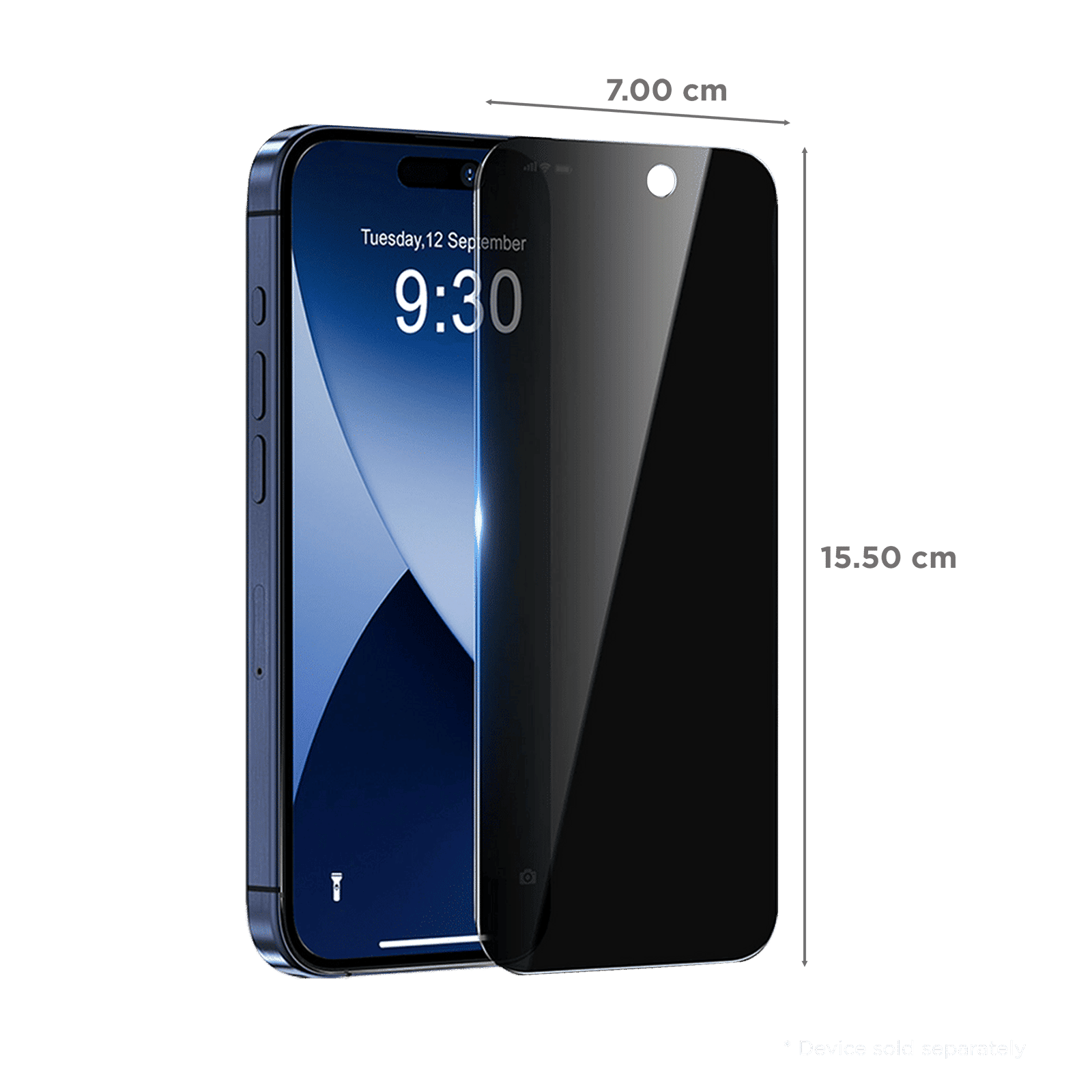 GRIPP Privacy Tempered Glass for Apple iPhone 15 (9H Hardness Scratch Resistant) GRIPP Privacy Tempered Glass for Apple iPhone 15 (9H Hardness Scratch Resistant)_2