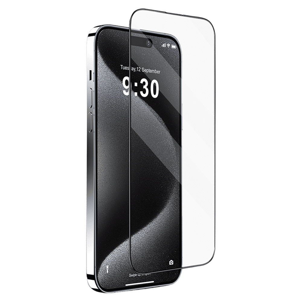 GRIPP Matte Tempered Glass for Apple iPhone 15 Pro (3D Rounded Edges)_1