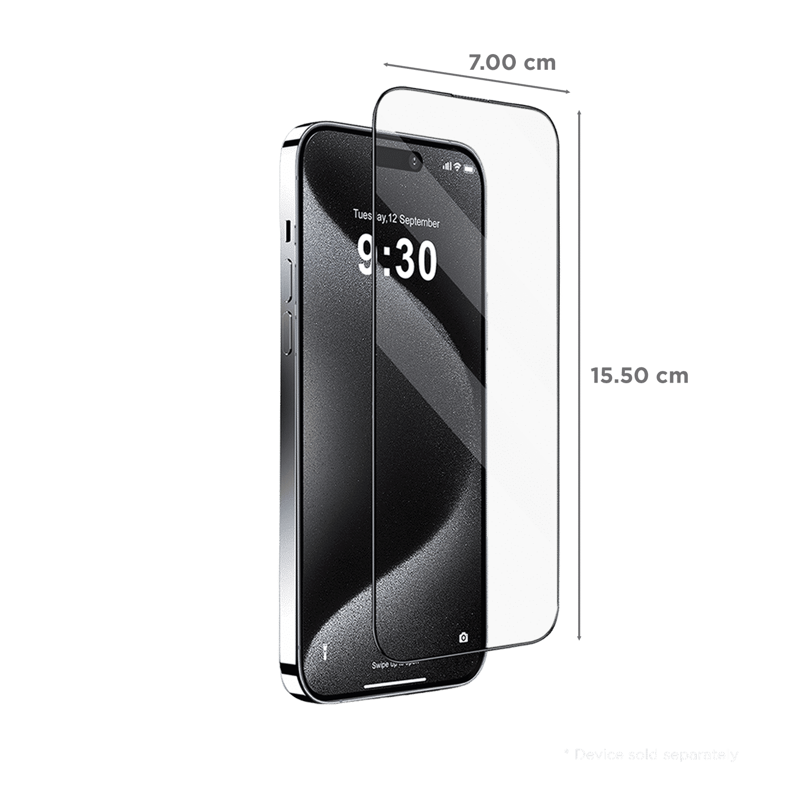 GRIPP Matte Tempered Glass for Apple iPhone 15 Pro (3D Rounded Edges)_2