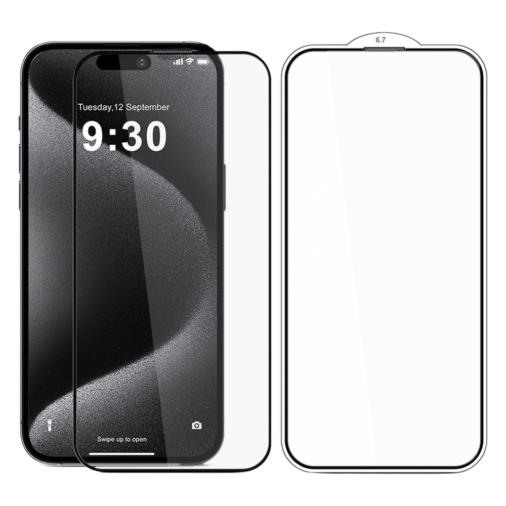 GRIPP Matte Tempered Glass for Apple iPhone 15 Pro (3D Rounded Edges)_4