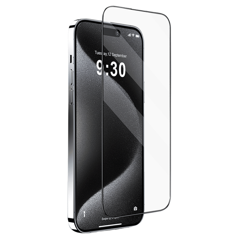 GRIPP Matte Tempered Glass for Apple iPhone 15 Pro Max (3D Rounded Edges)_1