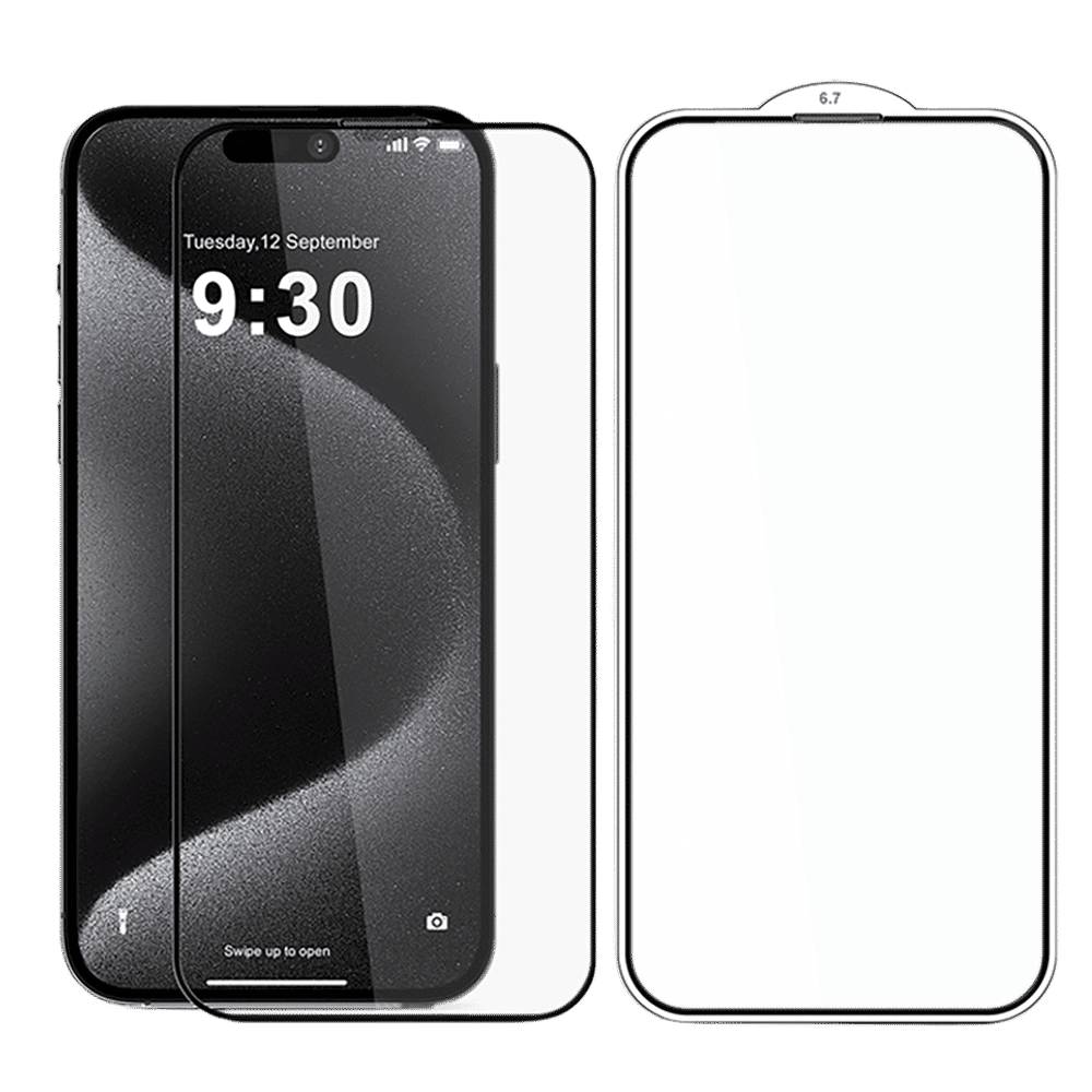 GRIPP Matte Tempered Glass for Apple iPhone 15 Pro Max (3D Rounded Edges)_4