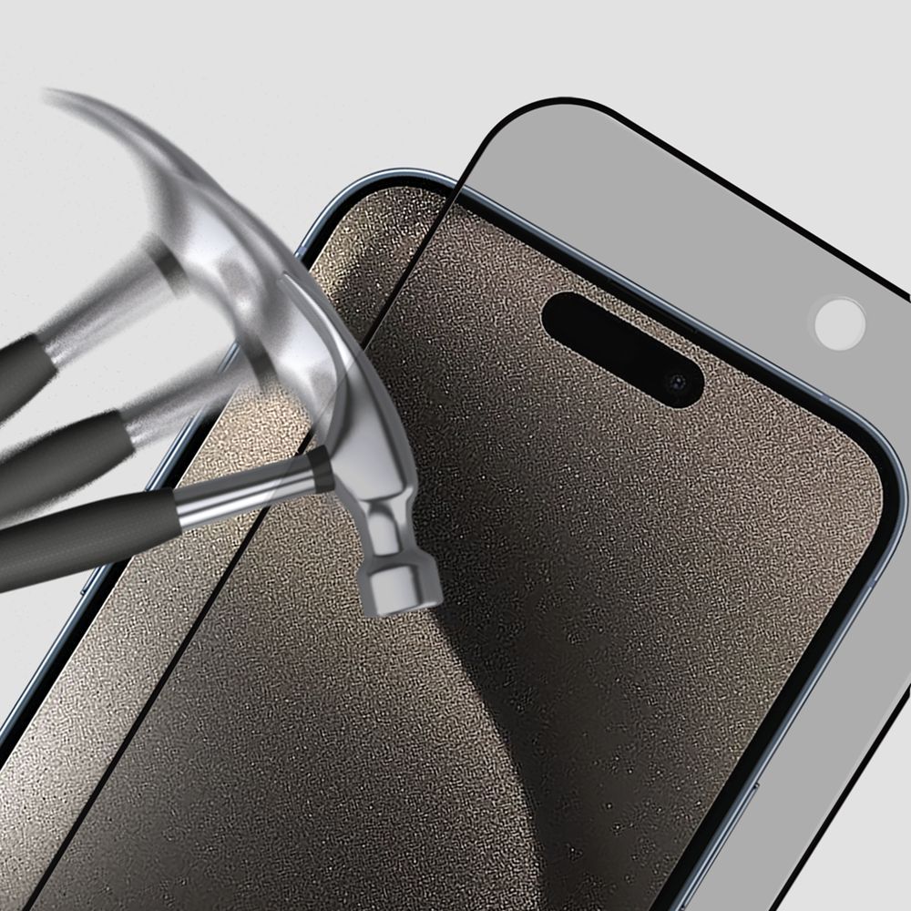 GRIPP Privacy Tempered Glass for Apple iPhone 15 Pro Max (9H Hardness Scratch Resistant) GRIPP Privacy Tempered Glass for Apple iPhone 15 Pro Max (9H Hardness Scratch Resistant)_8