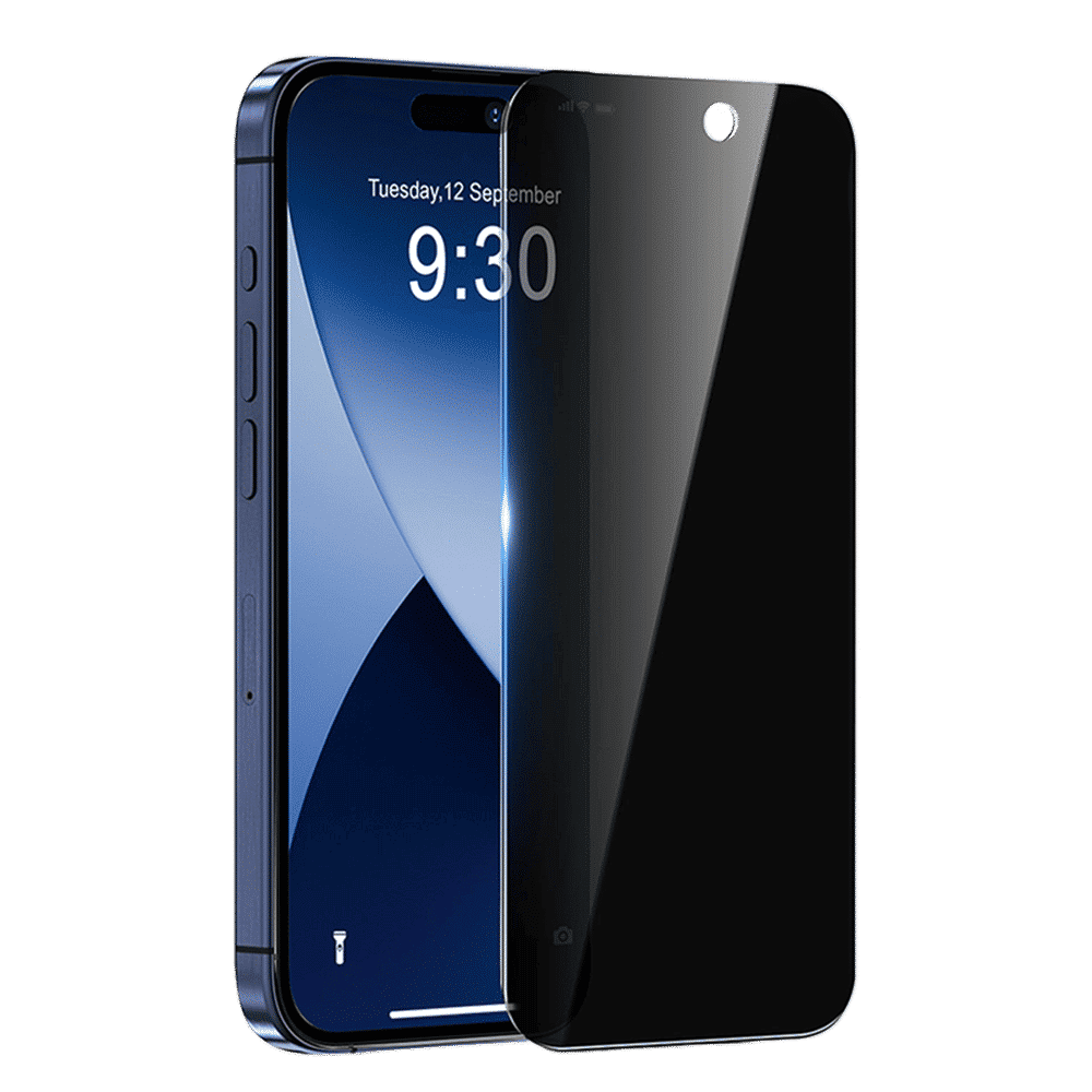 GRIPP Privacy Matte Tempered Glass for Apple iPhone 15 (9H Hardness Scratch Resistant)_1