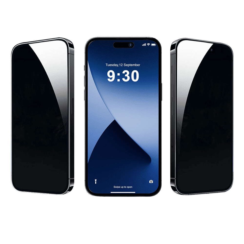 GRIPP Privacy Matte Tempered Glass for Apple iPhone 15 (9H Hardness Scratch Resistant)_4