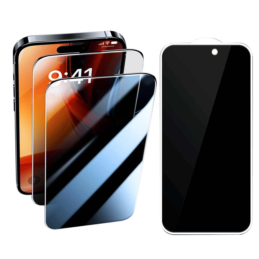 GRIPP Privacy Matte Tempered Glass for Apple iPhone 15 (9H Hardness Scratch Resistant)_5