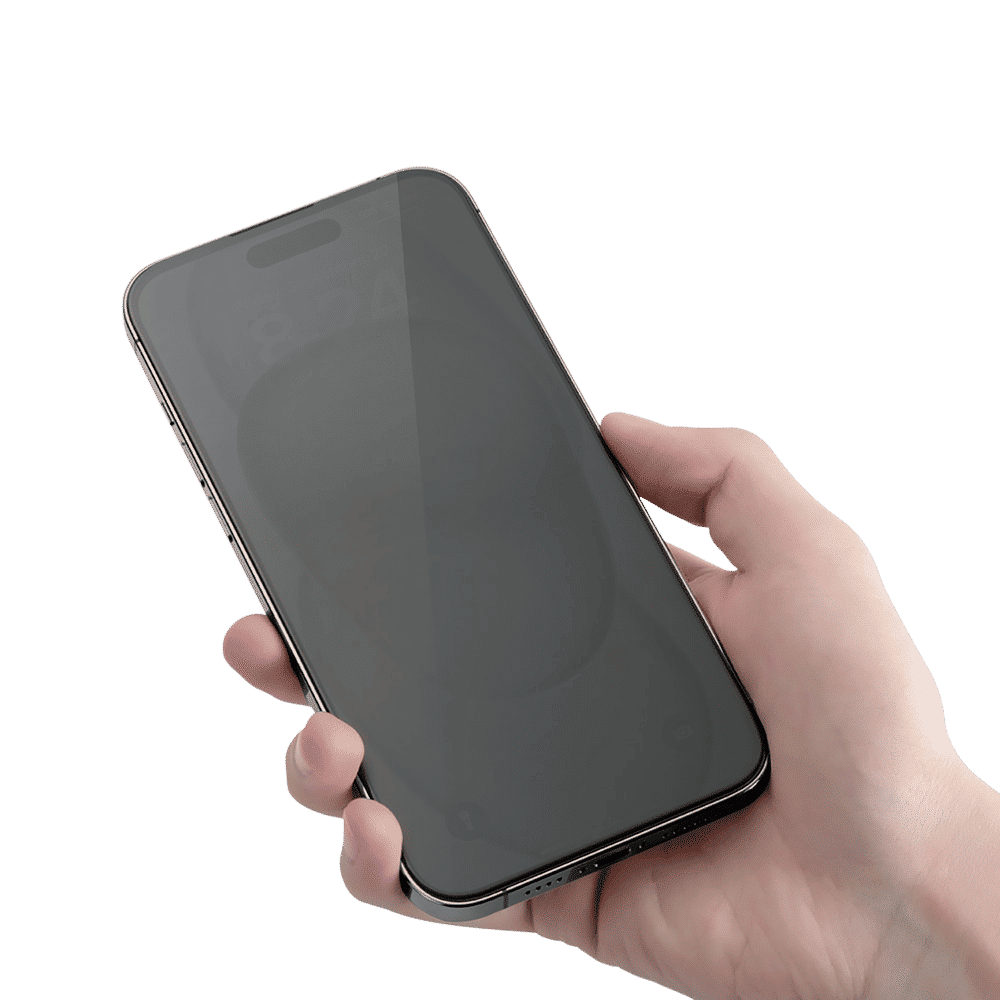 GRIPP Privacy Matte Tempered Glass for Apple iPhone 15 (9H Hardness Scratch Resistant)_8