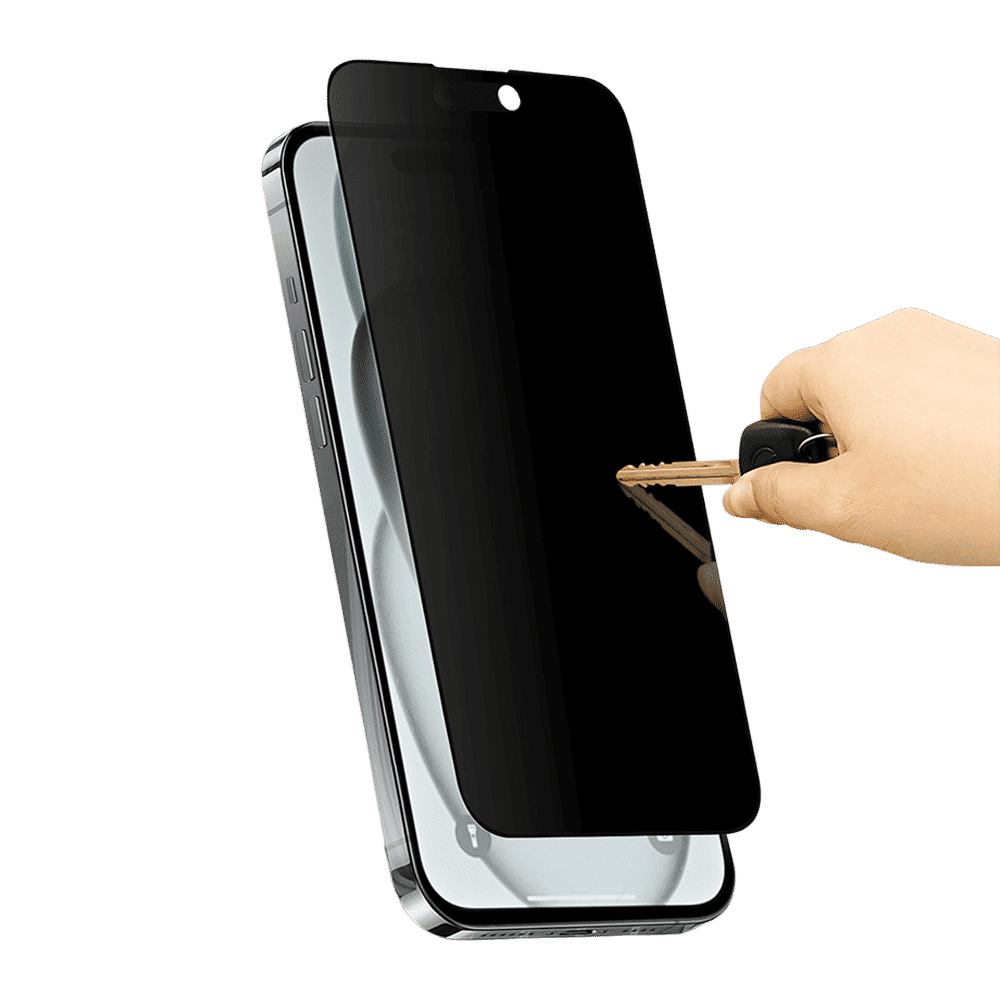 GRIPP Privacy Matte Tempered Glass for Apple iPhone 15 (9H Hardness Scratch Resistant)_10