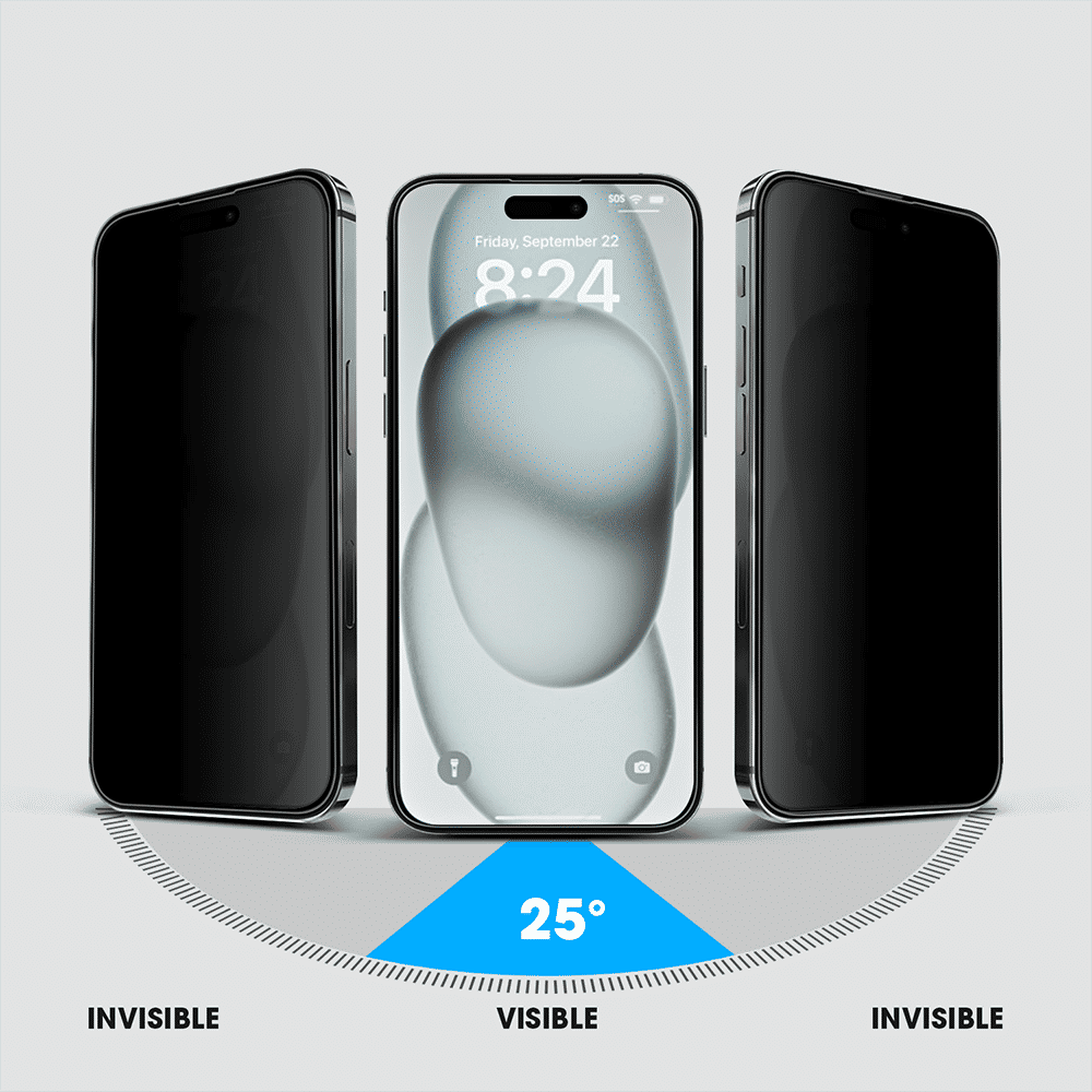 GRIPP Privacy Matte Tempered Glass for Apple iPhone 15 Plus (9H Hardness Scratch Resistant) GRIPP Privacy Matte Tempered Glass for Apple iPhone 15 Plus (9H Hardness Scratch Resistant)_8