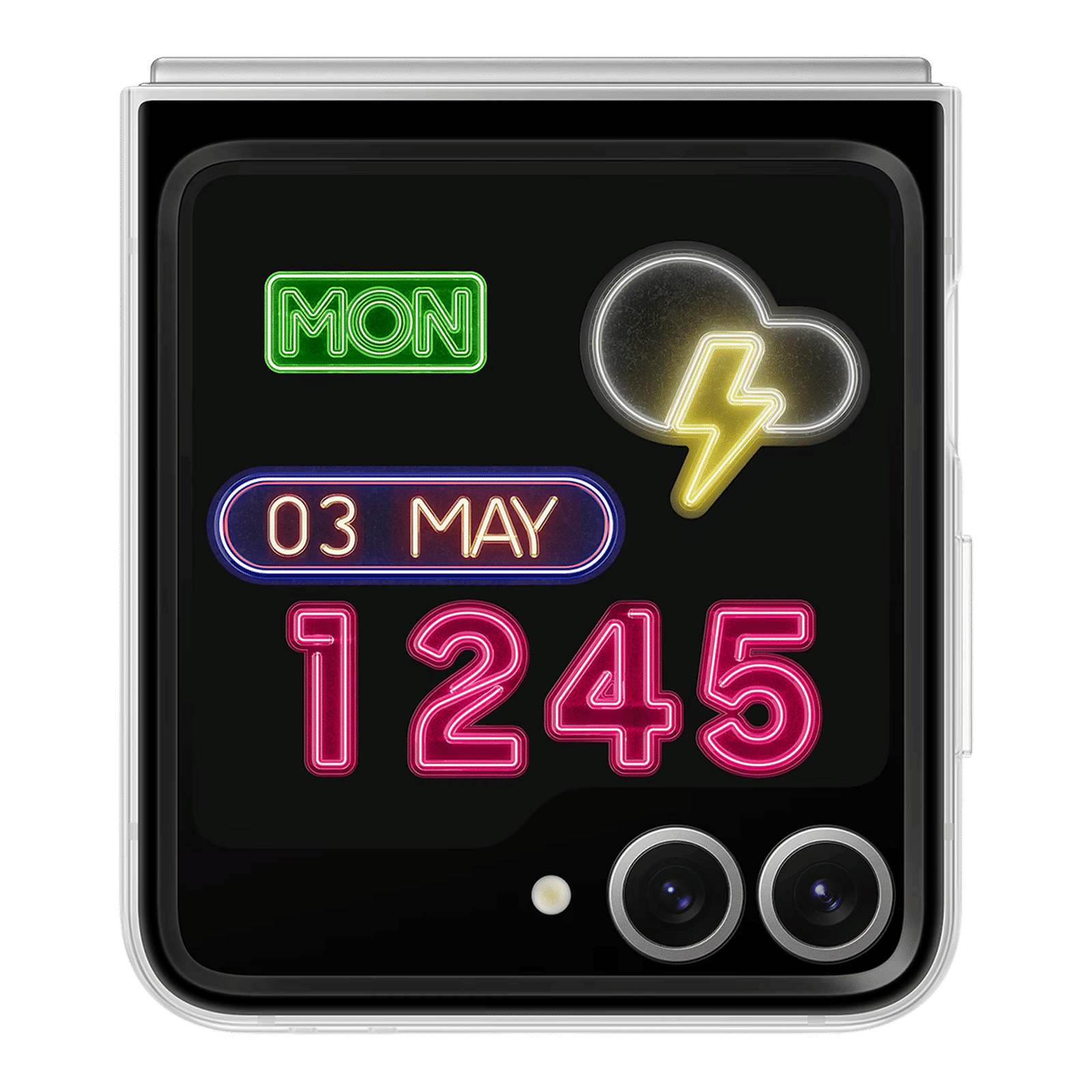 SAMSUNG TPU Back Cover for SAMSUNG Galaxy Z Flip7 FE, Flip6 (Flipsuit, Gray)_2