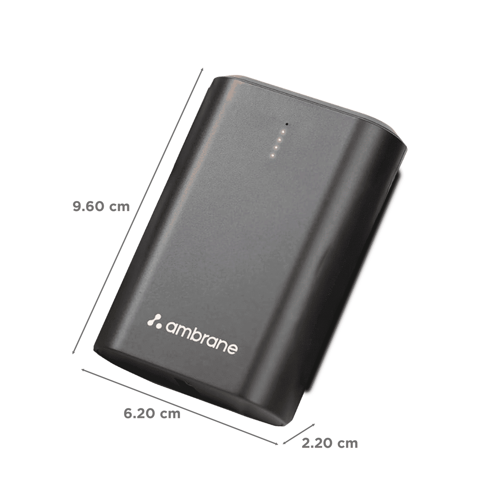 ambrane PowerLit 30 10000 mAh 33W Fast Charging Power Bank (1 Type C & 1 Type A Ports, Premium Metallic Finish, Multi-Layers of Chipset Protection, Black)_2