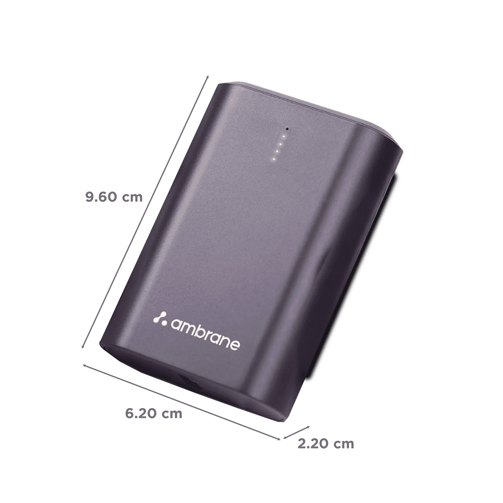 ambrane PowerLit 30 10000 mAh 33W Fast Charging Power Bank (1 Type C & 1 Type A Ports, Premium Metallic Finish, Multi-Layers of Chipset Protection, Purple)_2