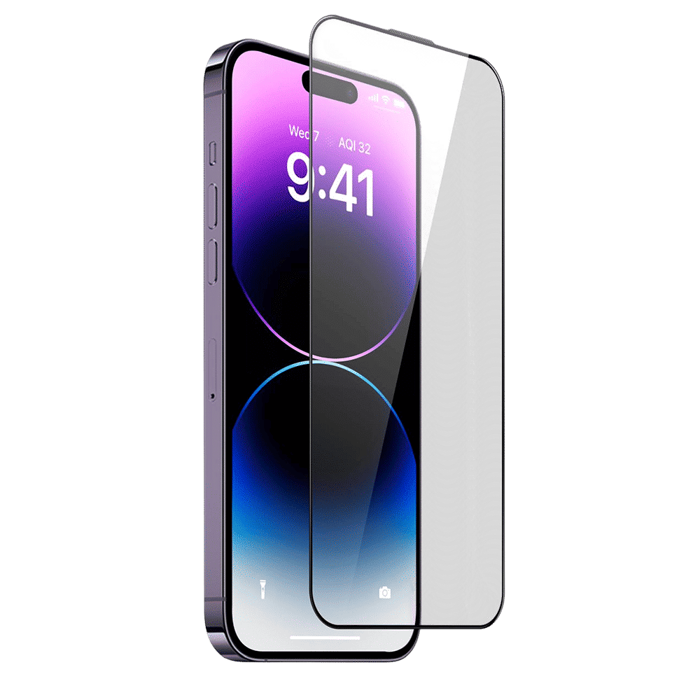 Muvtech Full Glass Tempered Glass for Apple iPhone 16 (5X Stronger Protection)_1