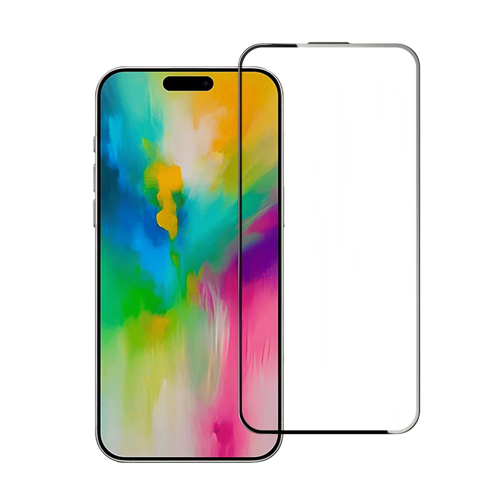 Muvtech Full Glass Tempered Glass for Apple iPhone 16 Pro (5X Stronger Protection) Muvtech Full Glass Tempered Glass for Apple iPhone 16 Pro (5X Stronger Protection)_1