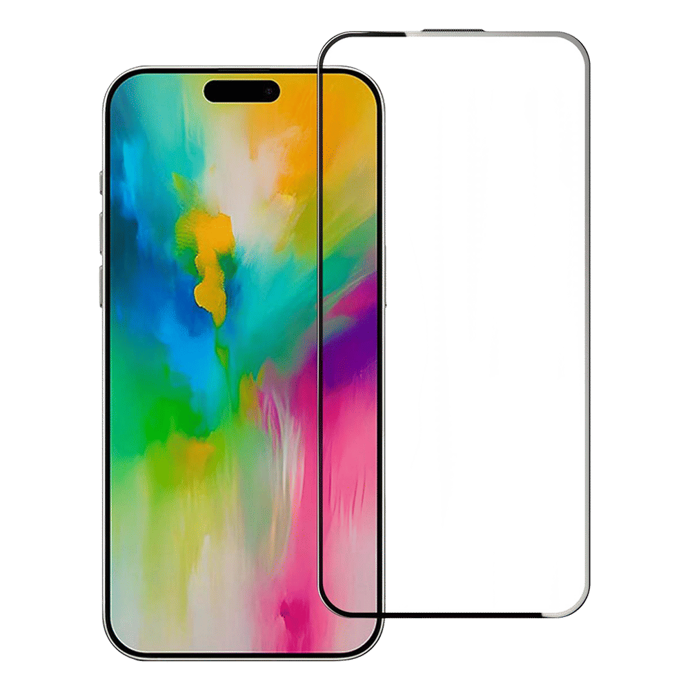 Muvtech Full Glass Tempered Glass for Apple iPhone 16 Pro Max (5X Stronger Protection)_1