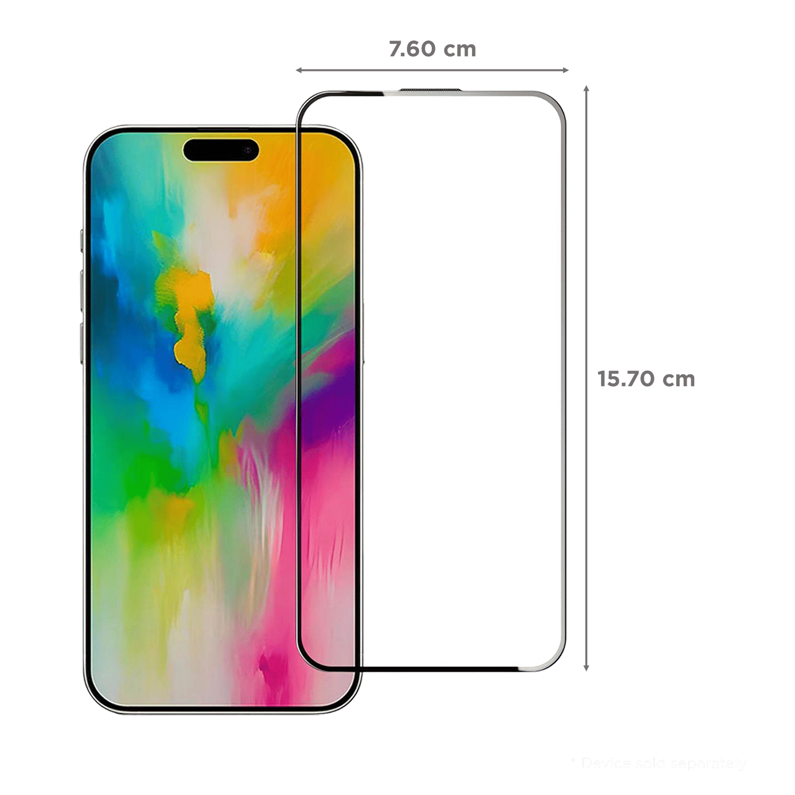 Muvtech Full Glass Tempered Glass for Apple iPhone 16 Pro Max (5X Stronger Protection)_2