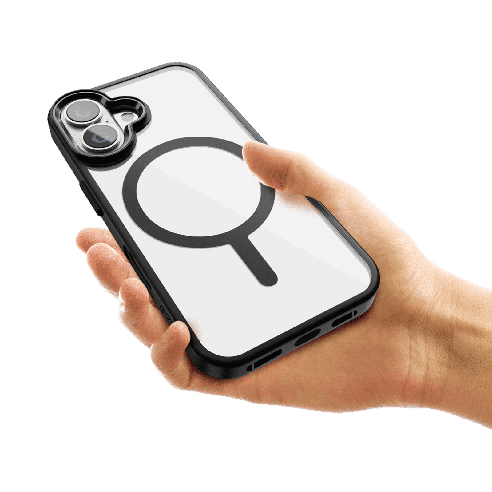 GRIPP Clarion Hard & Soft TPU & Polycarbonate Back Cover for Apple iPhone 16 (MagSafe Compatibility, Black)_7