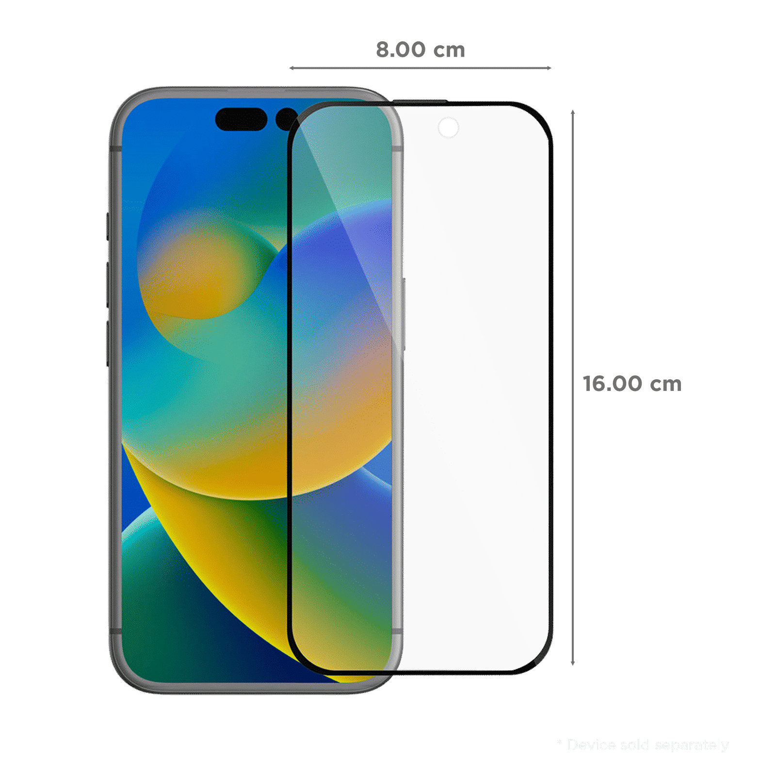 GRIPP Privacy Tempered Glass for Apple iPhone 16 Plus (9H Hardness Scratch Resistant)_2