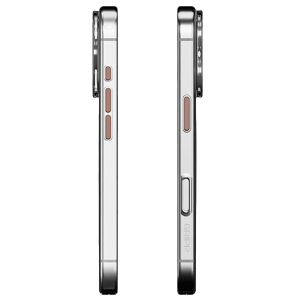 GRIPP Clear Xtreme TPU & Polycarbonate Back Cover for Apple iPhone 16 Pro Max (6 Feet Drop Protection with D3O Technology, Rose Gold)_3