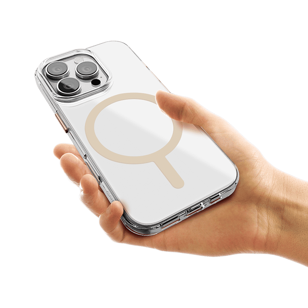 GRIPP Clear Xtreme TPU & Polycarbonate Back Cover for Apple iPhone 16 Pro Max (6 Feet Drop Protection with D3O Technology, Rose Gold)_4