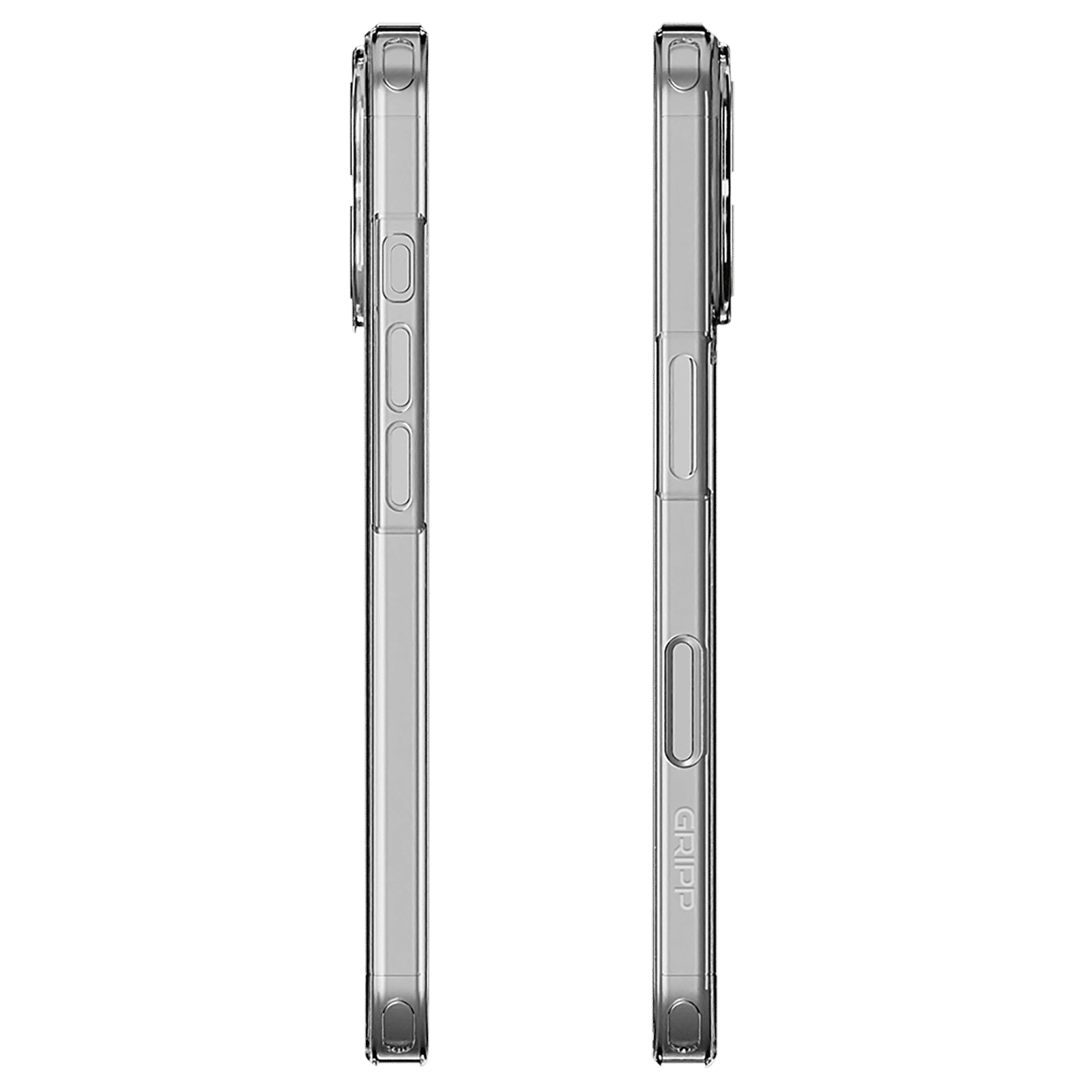 GRIPP Duce Tempered Glass & Polycarbonate, Silicone Back Cover Combo for Apple iPhone 16 (MagSafe Charging Support, Transparent)_3