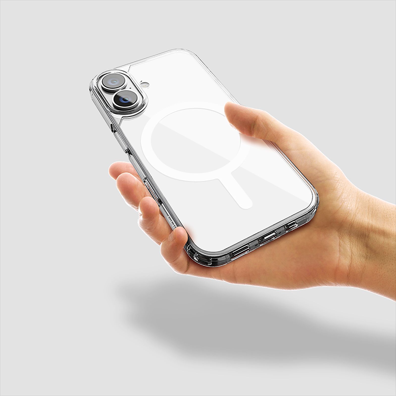 GRIPP Duce Tempered Glass & Polycarbonate, Silicone Back Cover Combo for Apple iPhone 16 Plus (MagSafe Charging Support, Transparent) GRIPP Duce Tempered Glass & Polycarbonate, Silicone Back Cover Combo for Apple iPhone 16 Plus (MagSafe Charging Support, Transparent)_6