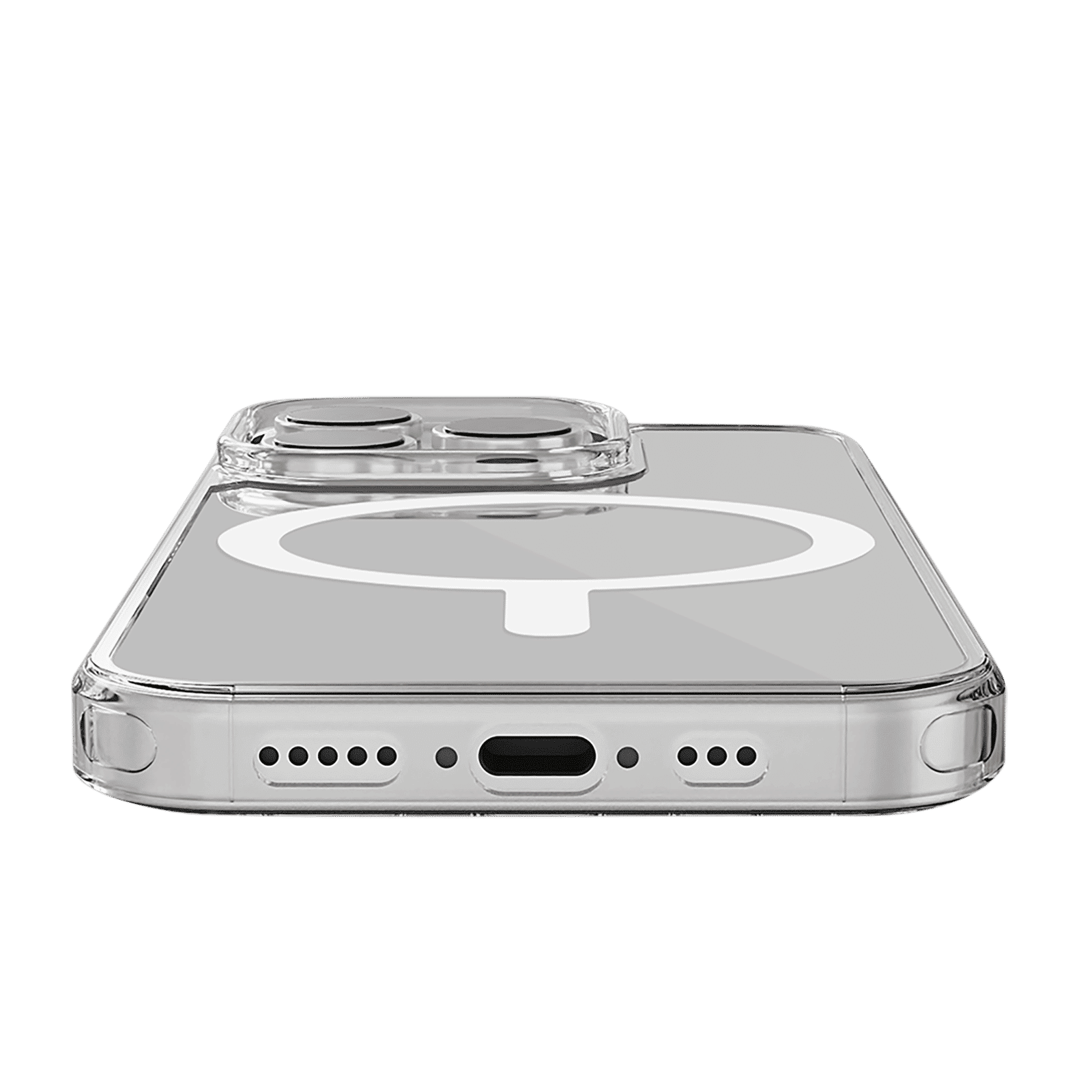 GRIPP Duce Tempered Glass & Polycarbonate, Silicone Back Cover Combo for Apple iPhone 16 Pro (MagSafe Charging Support, Transparent)_5