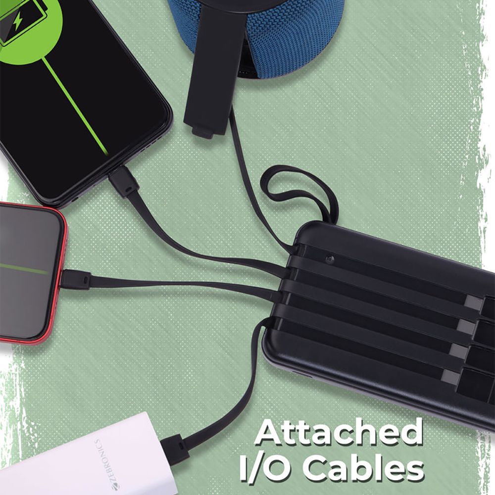 ZEBRONICS 10000 mAh Power Bank (3 Type A, 2 Type C 2 Micro USB & 1 Lighting Port, Percentage LED Display, Black)_7