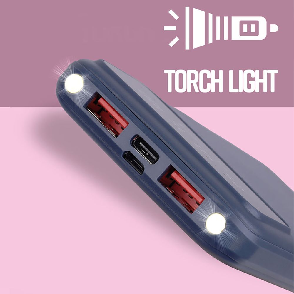 ZEBRONICS 10000 mAh 22.5W Fast Charging Power Bank (2 Type A, 1 Type C & 1 Micro USB Port, LED Percentage Display, Black)_6