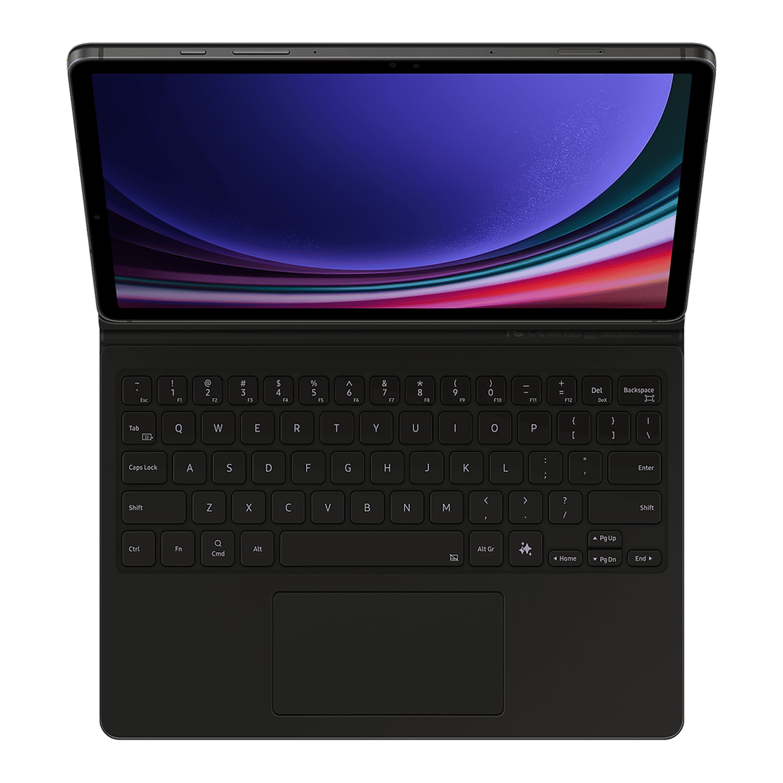 SAMSUNG Bluetooth Cover Keyboard for Galaxy Tab S9 & Galaxy Tab S9 FE with Touchpad (Galaxy AI Key, Black)_10