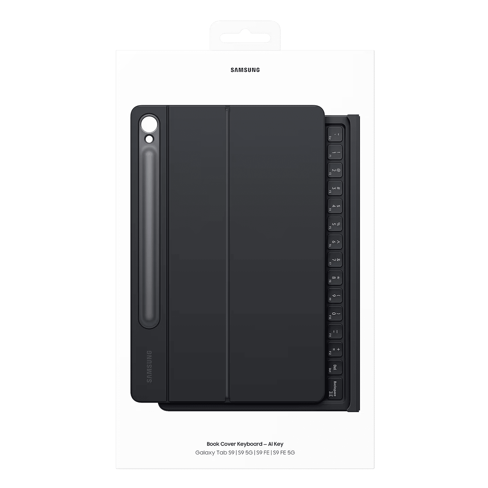 SAMSUNG Bluetooth Cover Keyboard for Galaxy Tab S9 & Galaxy Tab S9 FE with Touchpad (Galaxy AI Key, Black)_11
