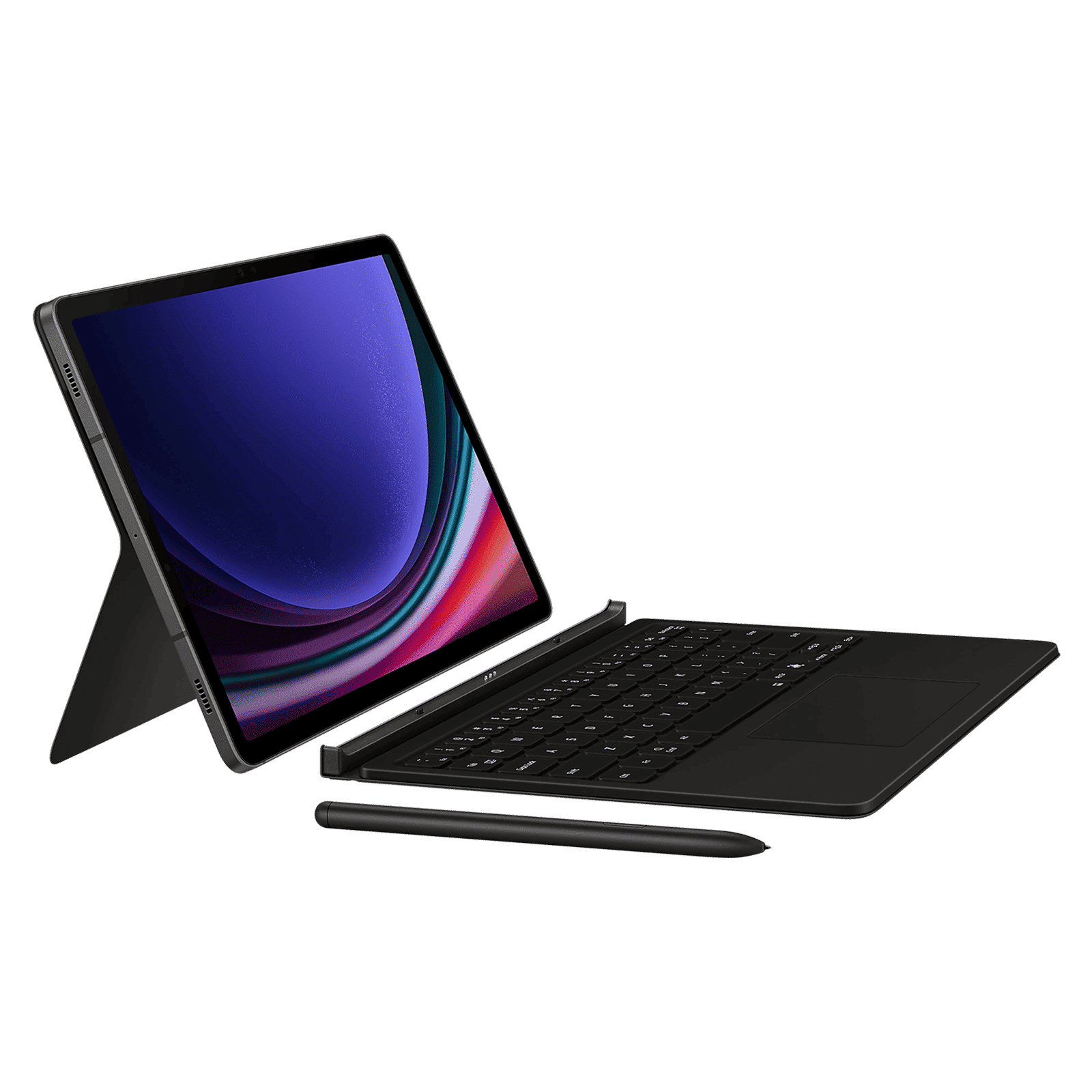 SAMSUNG Bluetooth Cover Keyboard for Galaxy Tab S9 & Galaxy Tab S9 FE with Touchpad (Galaxy AI Key, Black)_7