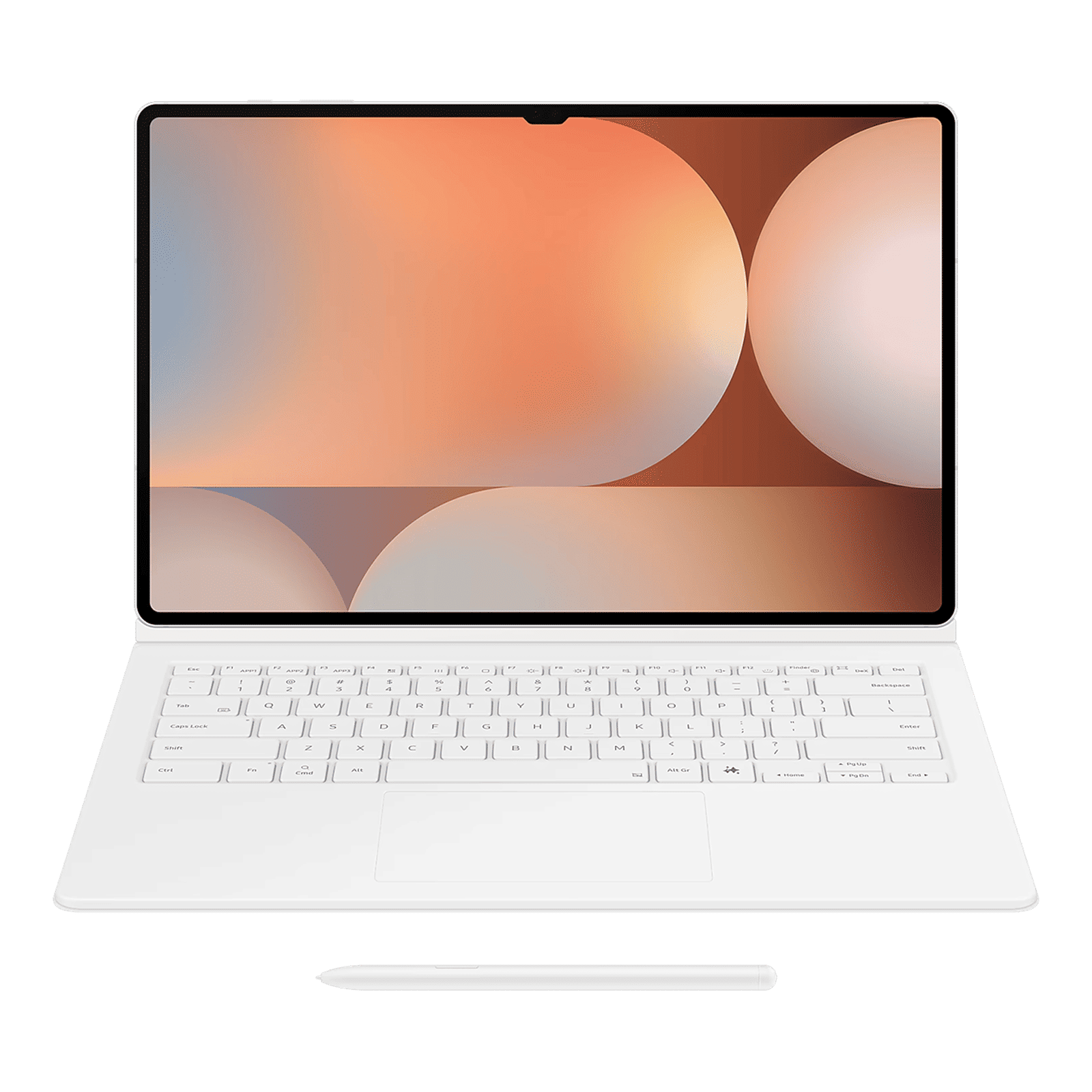 SAMSUNG Bluetooth Cover Keyboard for Galaxy Tab S10 Ultra & Galaxy Tab S9 Ultra with Touchpad (Galaxy AI Key, White)_9