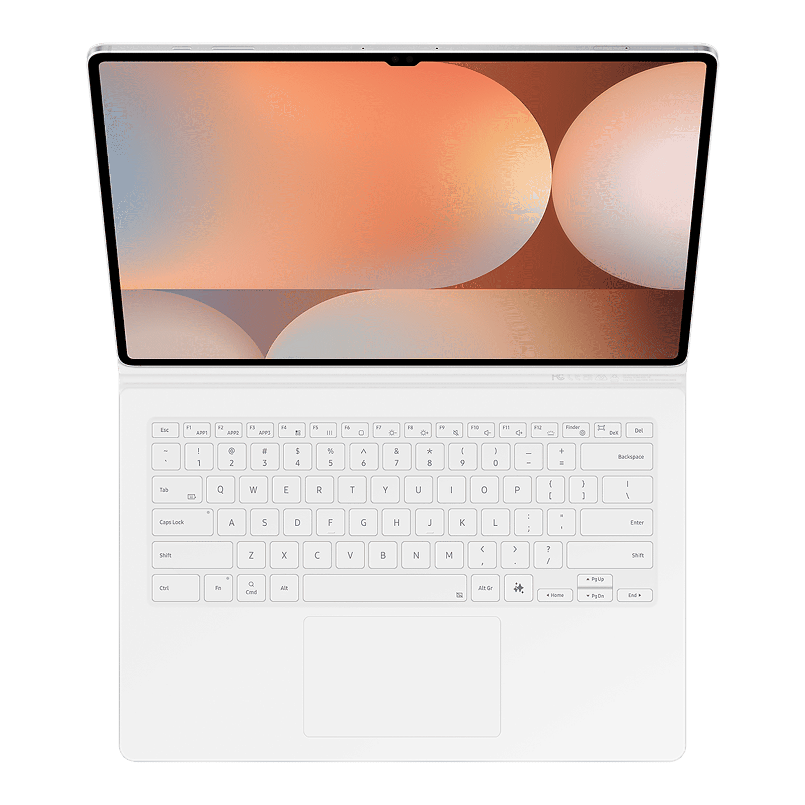 SAMSUNG Bluetooth Cover Keyboard for Galaxy Tab S10 Ultra & Galaxy Tab S9 Ultra with Touchpad (Galaxy AI Key, White)_10