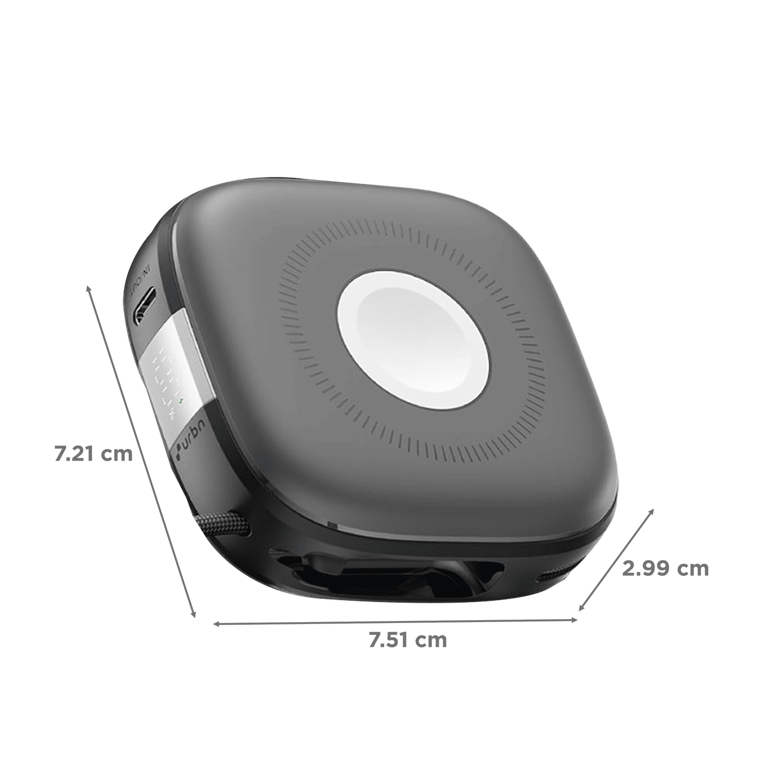 urbn Atom Link 10000 mAh 18W Fast Charging Power Bank (1 Type C Port, 12 Layers Circuit Protection, Black)_2