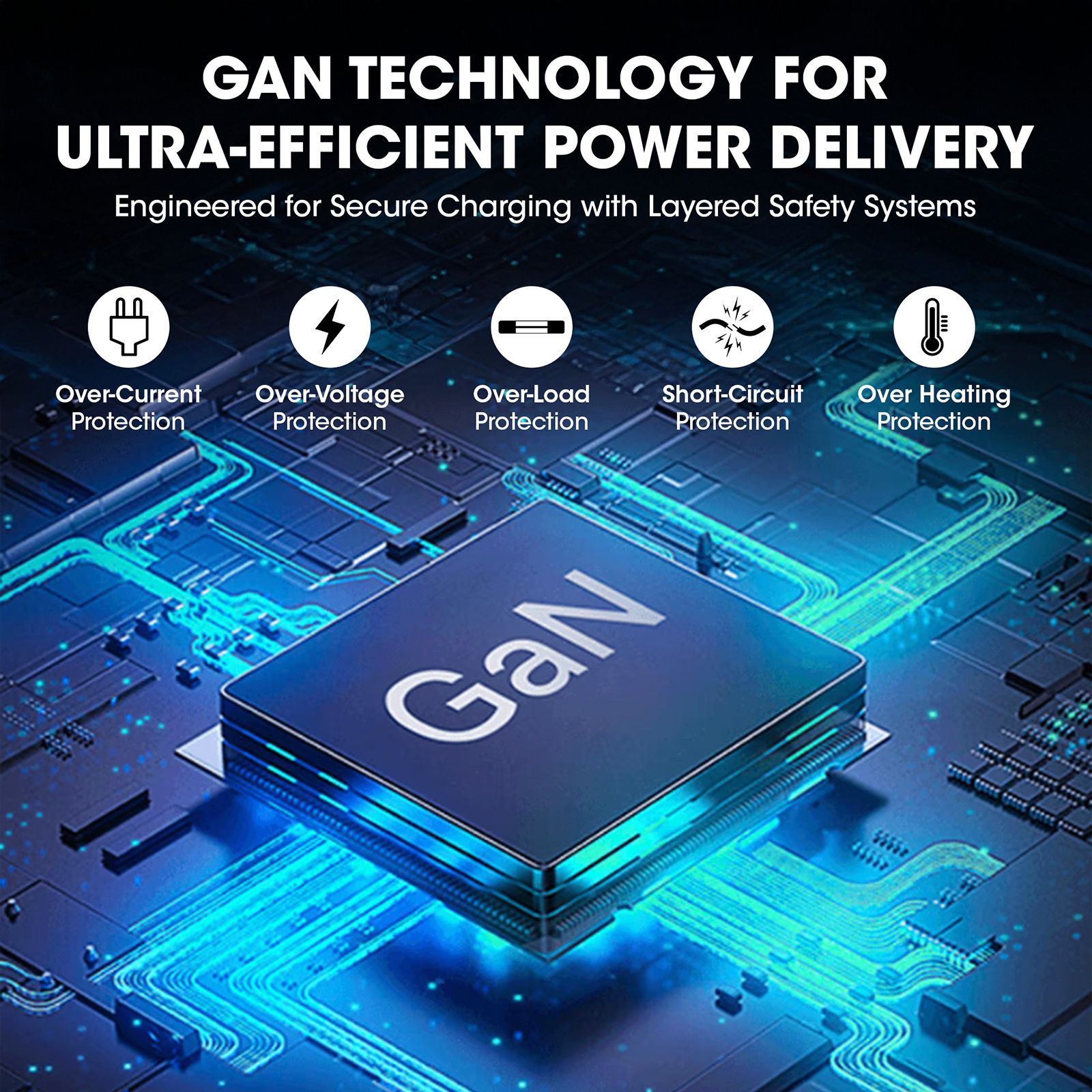 Croma 100W Type A & Type C 3-Port Fast Charger (Adapter Only, Advanced GaN Technology, Black) Croma 100W Type A & Type C 3-Port Fast Charger (Adapter Only, Advanced GaN Technology, Black)_5