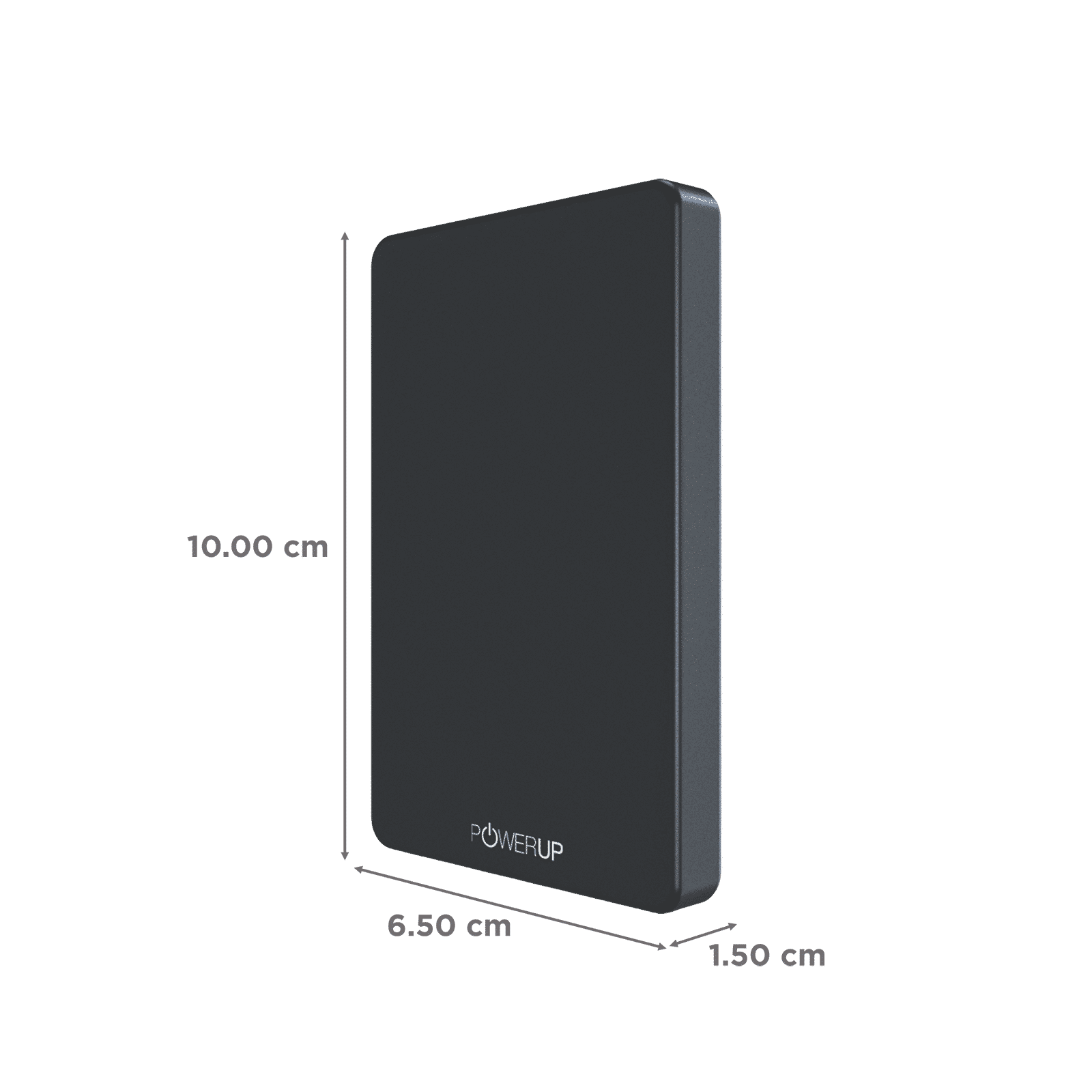 POWERUP PowerSlim Mini 10000 mAh 22.5W Fast Charging Power Bank (USB Type C Port, Metal & Magnet Casing, MagSafe Technology, Black)_2
