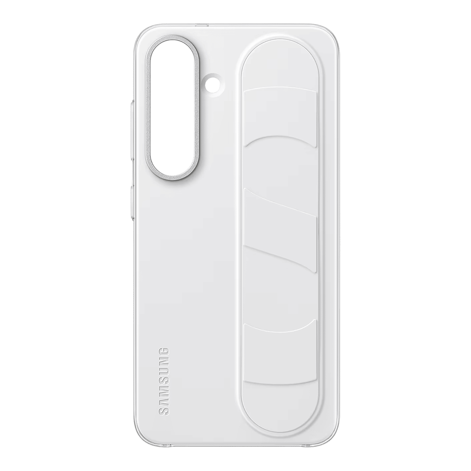 SAMSUNG Polycarbonate Standing Grip Case for SAMSUNG Galaxy S25 (Ul Certified, White)_5