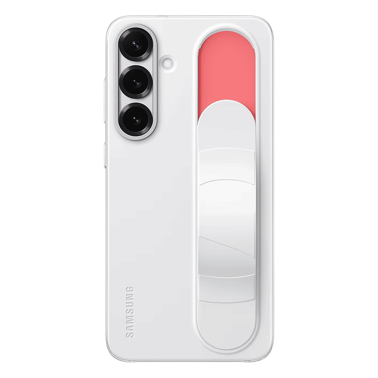 SAMSUNG Polycarbonate Standing Grip Case for SAMSUNG Galaxy S25 Plus (Ul Certified, White)_3