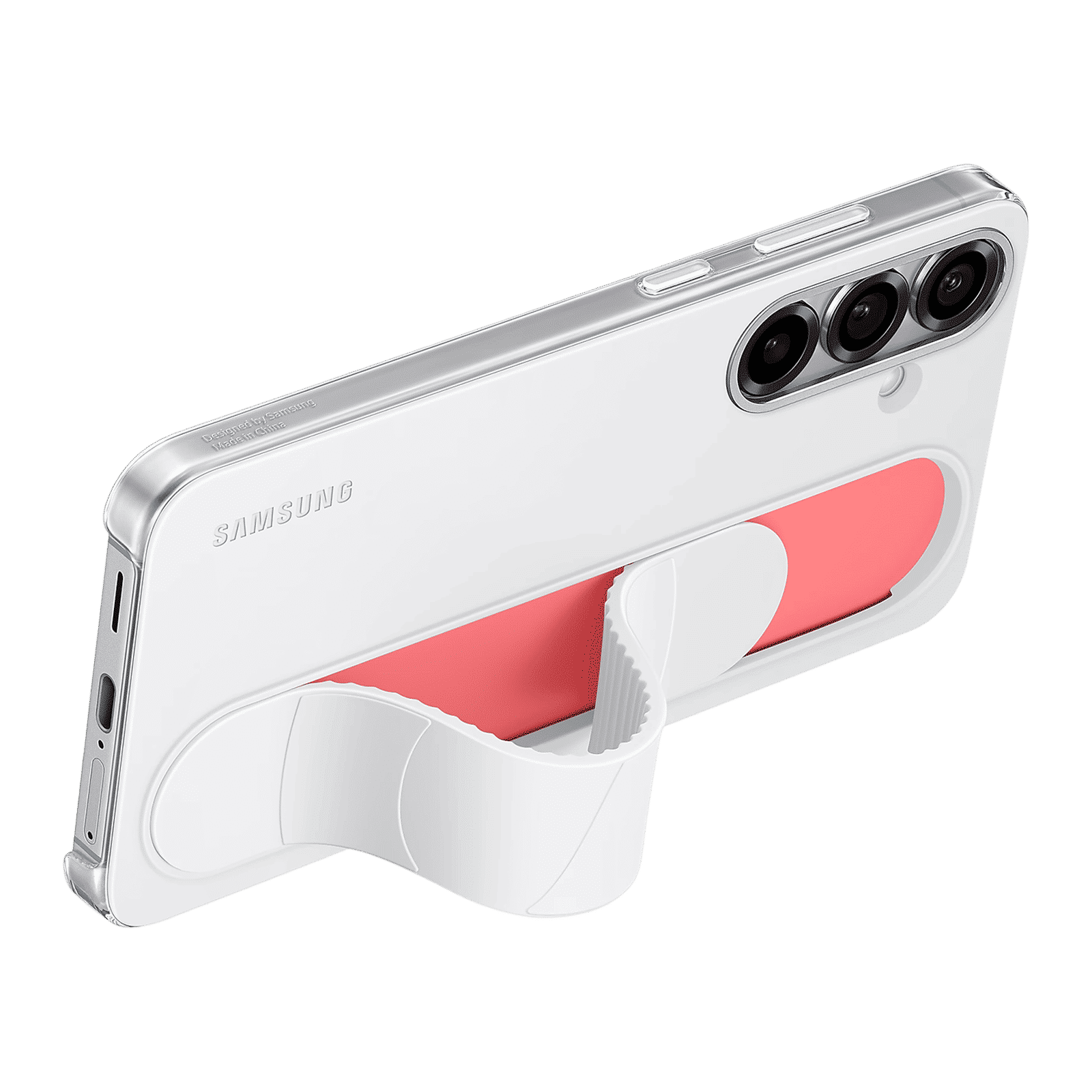 SAMSUNG Polycarbonate Standing Grip Case for SAMSUNG Galaxy S25 Plus (Ul Certified, White)_4