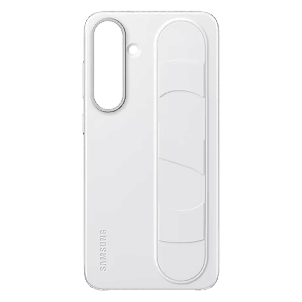 SAMSUNG Polycarbonate Standing Grip Case for SAMSUNG Galaxy S25 Plus (Ul Certified, White)_5