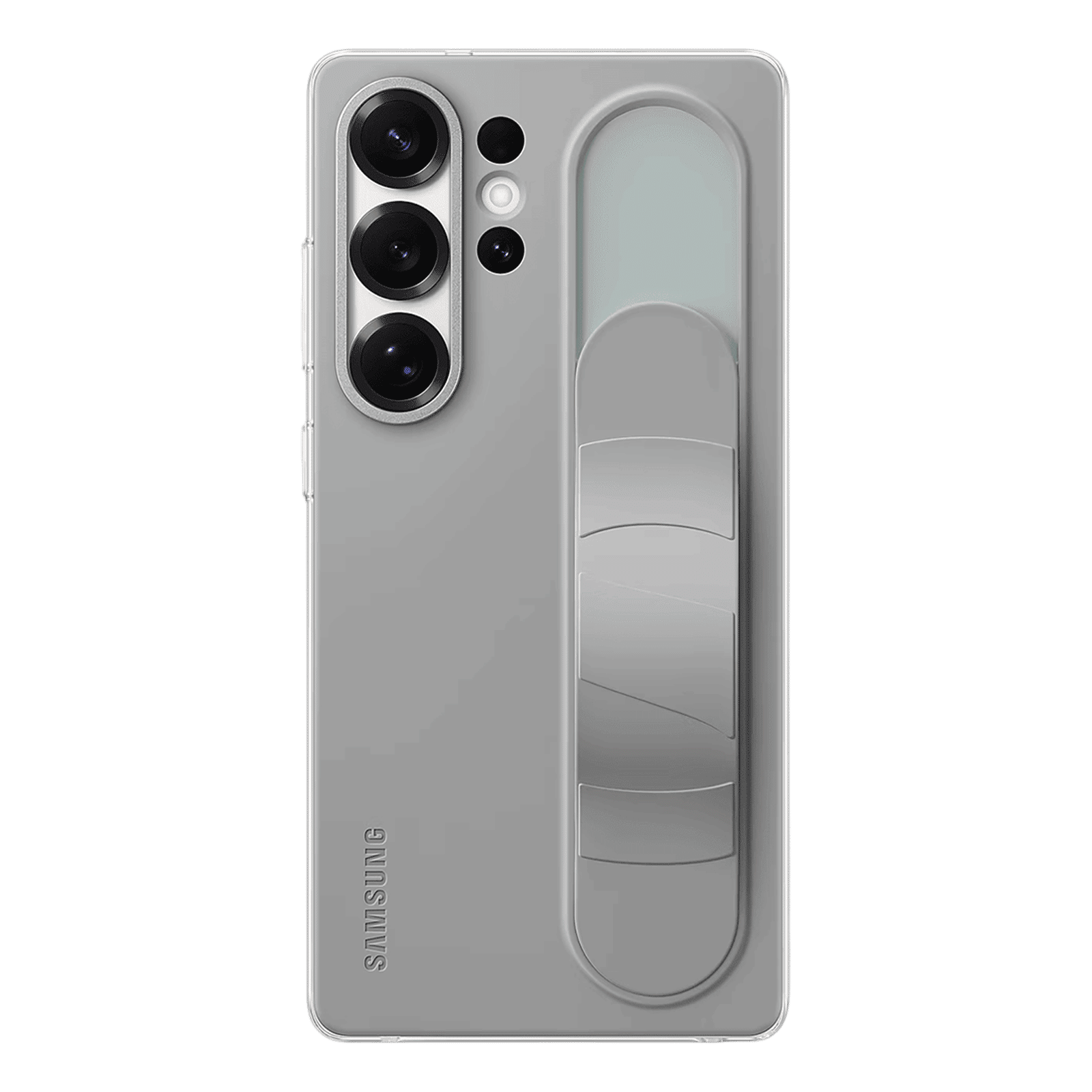 SAMSUNG Polycarbonate Standing Grip Case for SAMSUNG Galaxy S25 Ultra (Ul Certified, Gray)_3